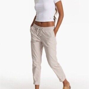 Vuori Size S Ripstop Pants Cream Ivory White